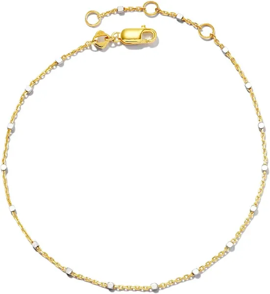 Kendra Scott Single Satellite Chain Bracelet in Sterling Silver & 18K Gold Vermeil