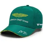 Aston Martin Aramco F1 2024 Fernando Alonso Team Cap - Lime