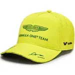 Aston Martin Aramco F1 2024 Fernando Alonso Team Cap - Lime