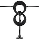 ClearStream MAX-XR UHF VHF Indoor Outdoor HDTV Antenna with 20-Inch Mast Black