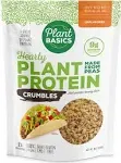 Plant Basics - Hearty Plant Protein - Unflavored Ground, 1 lb, Non-GMO, Gluten Free, Low Fat, Low Sodium, Vegan, Meat Substitute