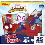 Marvel 25-Piece Jigsaw Foam Spidey Puzzle for Kids Ages 4 and Up