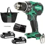 Metabo HPT 18V Cordless Drill Kit with 2 Batteries and Charger