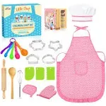 Creative Cooking Adventure: Kids 20Pcs Baking Set with Cookbook &amp; Apron