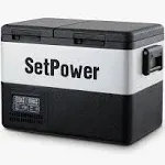 Setpower 37 Quart PT35 Dual Zone Portable 12V Compressor Fridge, PT35 with AC Adapter