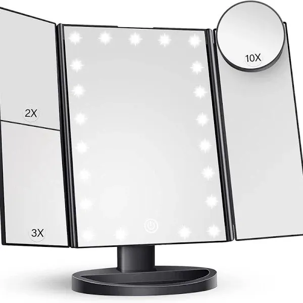 HUONUL Makeup Mirror Vanity Mirror with Lights 2X 3X 10X Magnification