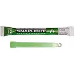 Cyalume Military Grade Green Glow Sticks - Premium Bright 6” ChemLight Emergency Glow Sticks with 12 Hour Duration (Bulk Pack of 10 Chem Lights)