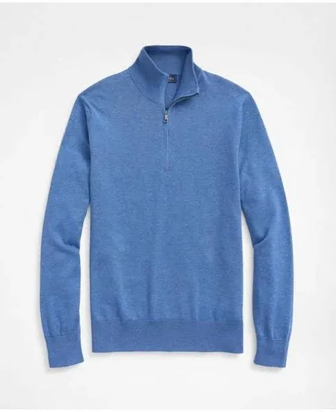 Brooks Brothers Men's Supima Cotton Half-Zip Sweater