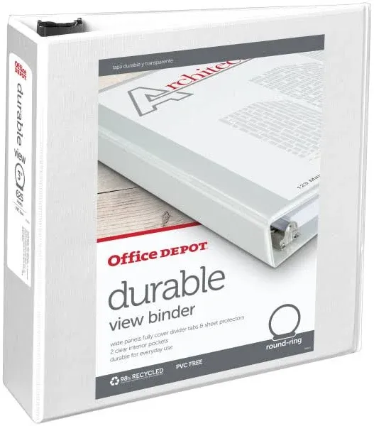 Office Depot Durable View 3-Ring Binder