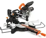 Wen MM0713 9.5-Amp 7.25-Inch Single Bevel Compact Sliding Compound Miter Saw with LED Cutline Guide Individual