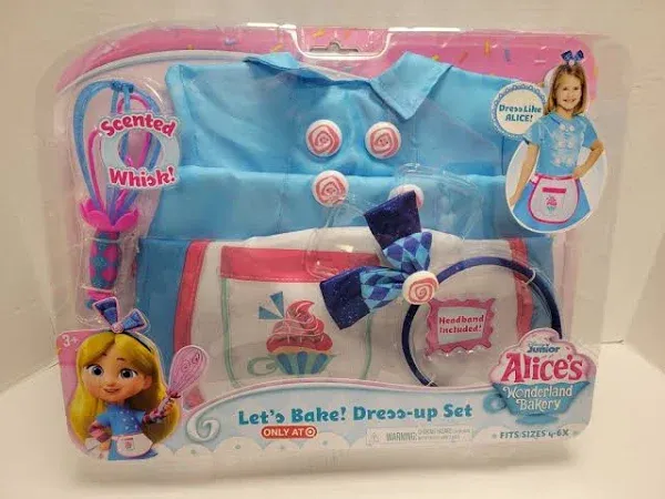 Disney Junior - Alice&#039;s Wonderland Bakery Let&#039;s Bake! Dress-up Set - Size 4-6X