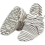 Zutano Organic Cotton Gripper Baby Bootie - Pencil Stripe, 12M