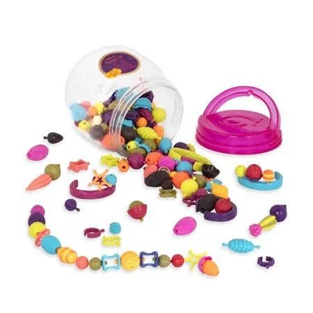 B. Toys Pop Snap Bead Jewelry DIY Jewelry Kit for Kids