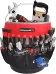 IRONLAND 1130 Bucket Tool Garden Organizer with 51-Pocket, Heavy Duty Tool Carri