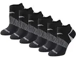 Saucony Women's Selective Cushion Performance No Show Athletic Sport Socks (6 & 12 Pairs)