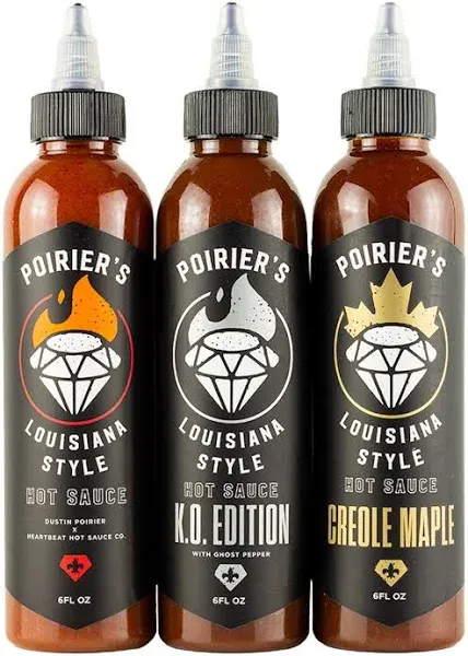 Dustin Poirier's Louisiana Style Hot Sauce Trio