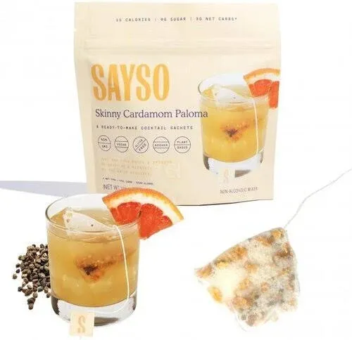 SAYSO Skinny Cardamom Paloma Cocktail