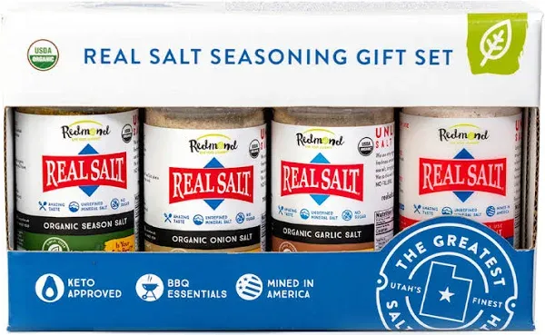 Real Sea Salt - Natural Unrefined Organic Gluten Free, Seasoning Set (1 Pack)