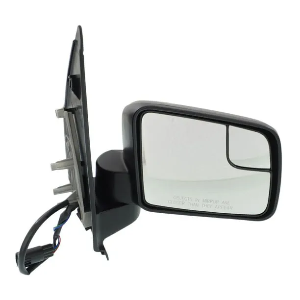 Garage-Pro Mirror Compatible with 2011-2013 Ford Transit Connect Driver Side, Manual Glass, Blind Spot Glass, Textured Balck