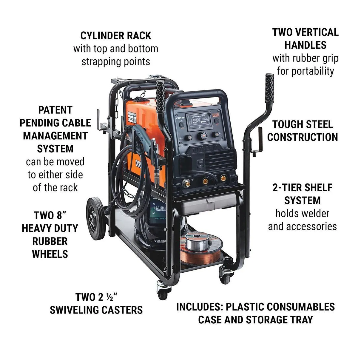 350 lb. Capacity Welding Cart