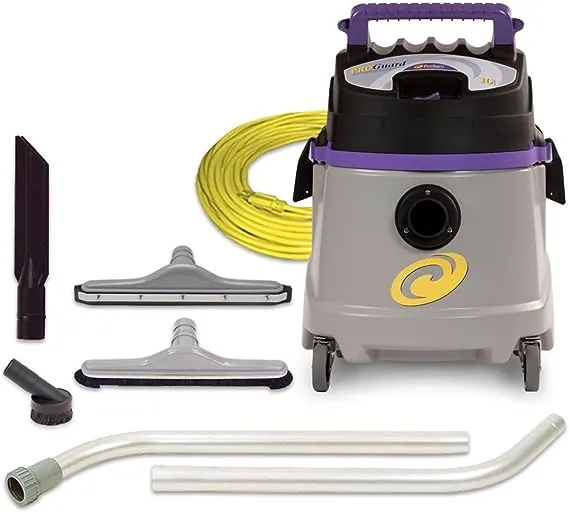 ProTeam Wet Dry Vacuums, ProGuard 10, 10-Gallon Commercial Wet Dry Vacuum Cleaner with Tool Kit