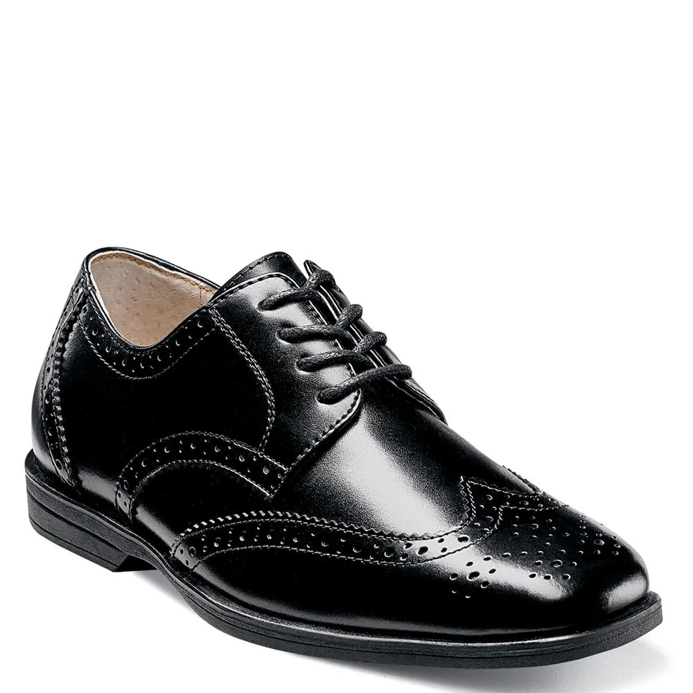 Florsheim Boys Reveal Jr. Wingtip Oxford Black / 5