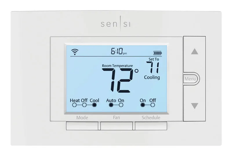 Emerson Sensi Wi-Fi Smart Thermostat for Smart Home, DIY, Works With Alexa, Energy Star Certified, ST55