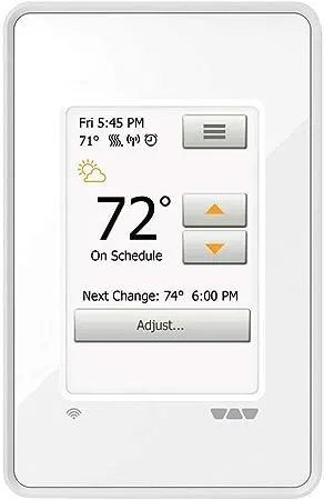 Schluter Systems Dual-voltage Radiant Ditra-Heat-E-WiFi Programmable Thermostat | DHERT104/BW