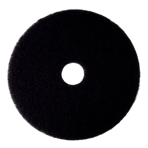 3M 08278 High Productivity Floor Pad 7300, 20" Diameter, Black, 5/Carton