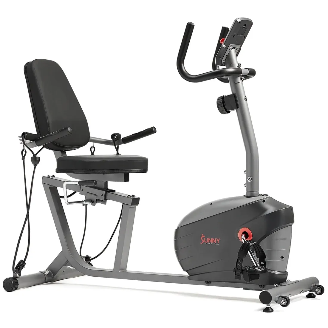 Sunny Health & Fitness Performance Interactive Series Recumbent Exercise Bike with Optional SunnyFit® App Enhanced Bluetooth Connectivity