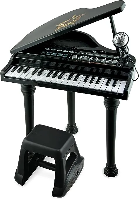 "Kids' Symphonic Grand Piano Set In Black"