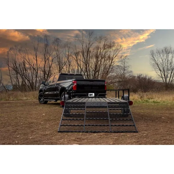 4.5 ft. x 7.5 ft. Single Axle Galvanized Utility Trailer Kit with Drive-Up Gate