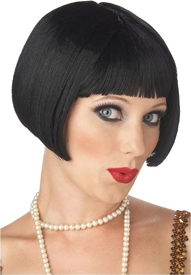 Flirty Flapper Black Wig