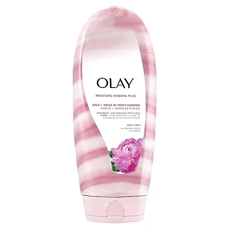 Olay Moisture Ribbons Plus Shea + Peony Blossom Karite + Pivone Body Wash 18 oz