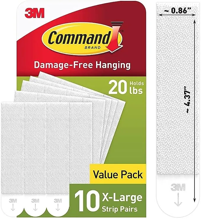 Command 20 Lb XL Heavyweight Picture Hanging Strips