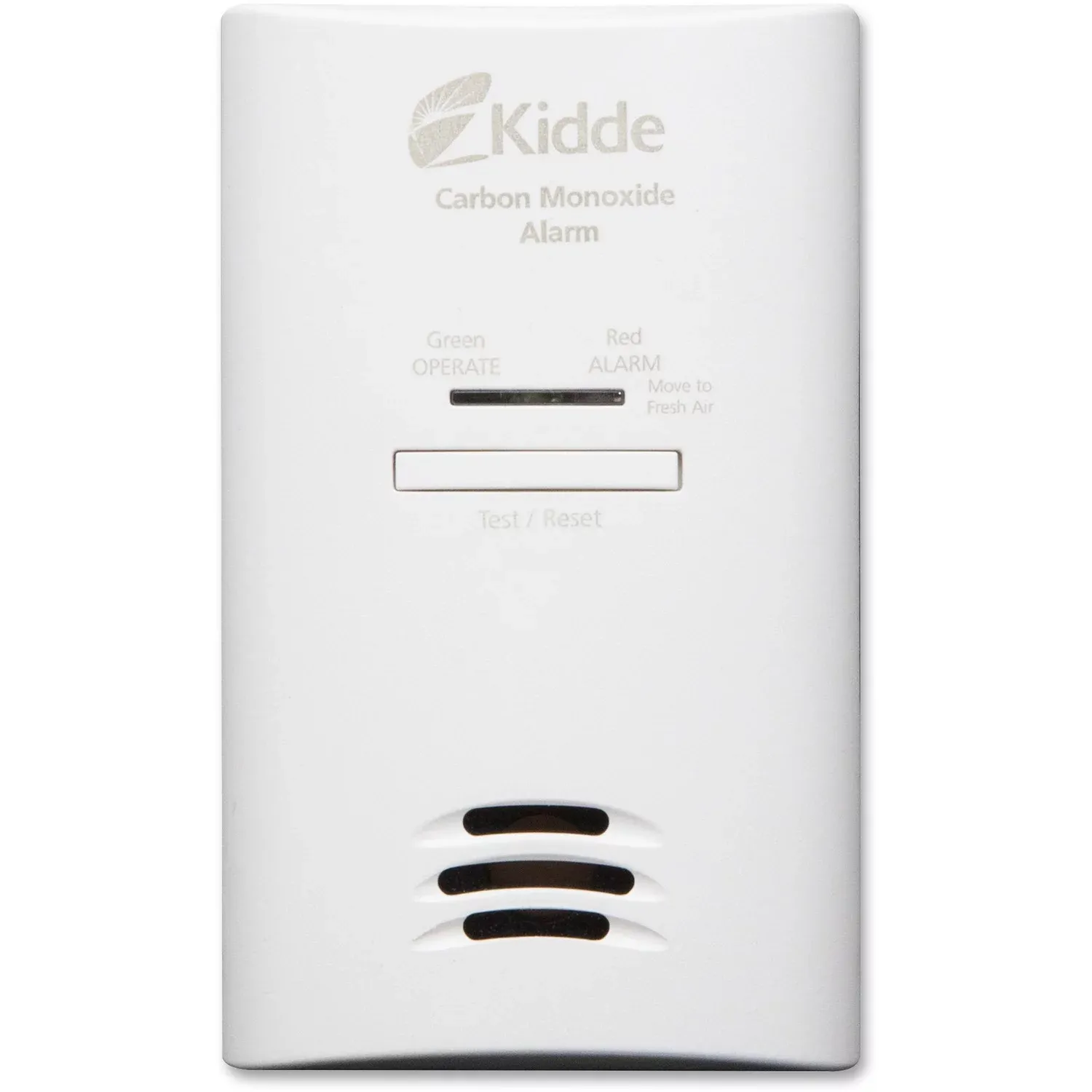 Kidde Carbon Monoxide Detector, Plug In Wall with AA Battery Backup, Test-Hush Button