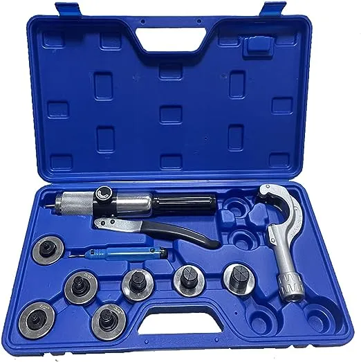 VOTOER Hydraulic Tube Expander Tool 7 Lever HVAC Swaging Kit 3/8 to 1-1/8inch Copper Tube Expander Tool with Tube Cutter and Deburring Tool