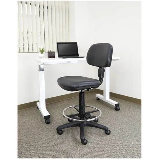 Office Star DC Series Adjustable Drafting Chair DC517V Black Office Chair