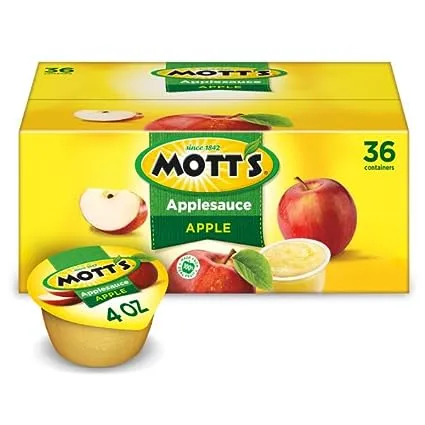 Mott's Applesauce, Apple - 36 pack, 4.0 oz containers