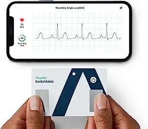 KardiaMobile Card Personal EKG Monitor – Fits in Your Wallet – Detects AFib and Irregular Arrhythmias – Instant Results in 30 Seconds – Easy to Use – Works with Most Smartphones - FSA/HSA Eligible