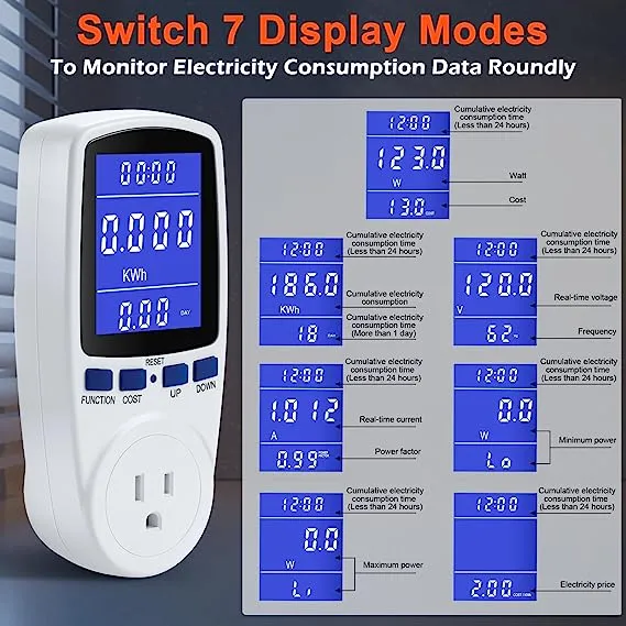 MECHEER Power Meter Plug Energy Monitor