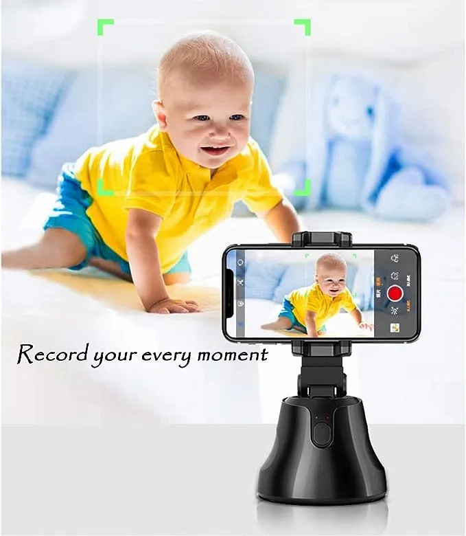 Selfie Stick Tripod 360Rotation Auto Smart Face & Object Tracking Cell Phone ...