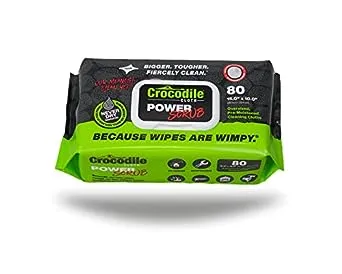 Dual-Sided PowerScrub Wipes - Large, Absorbent, and Dermatological<wbr/>ly Tested