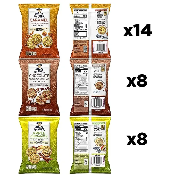 Quaker Rice Crisps 4 Flavor Sweet and Savory Variety Mix