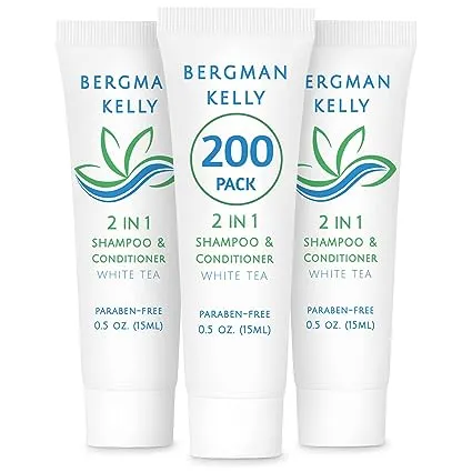 Bergman Kelly Hotel Shampoo and Conditioner 2in1 0.5 fl oz, 200 pk, White Tea ...