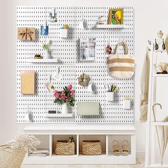 Pegboard Combination Wall Organizer Kit Wall Mount Display Pegboard Panel Kits F