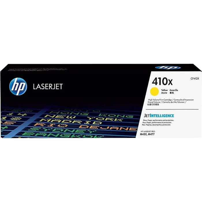 HP 410X Yellow High Yield Toner Cartridge (CF412X)