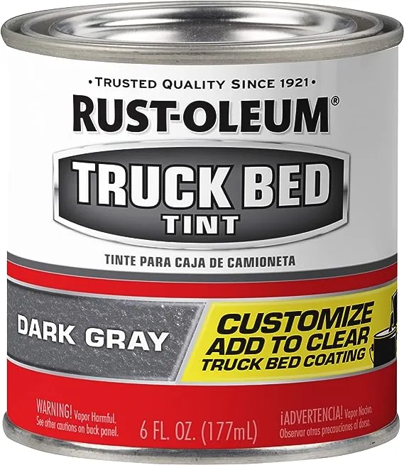 Rust-Oleum 344403 Tint Truck Bed Coating, 6 Fl Oz, Dark Gray - SHIPS FAST