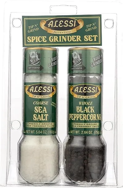 Alessi Salt & Peppercorn Grinder Set - 2 count, 2.64 oz each