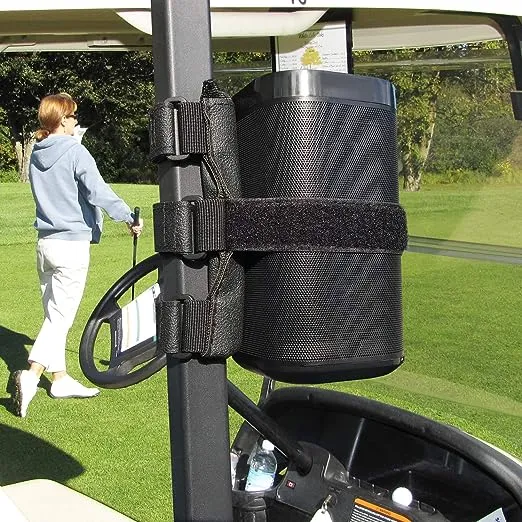 HomeMount Golf Cart Speaker Mount, Adjustable Strap Holder fits Most.